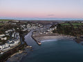 Looe Beach at Dusk